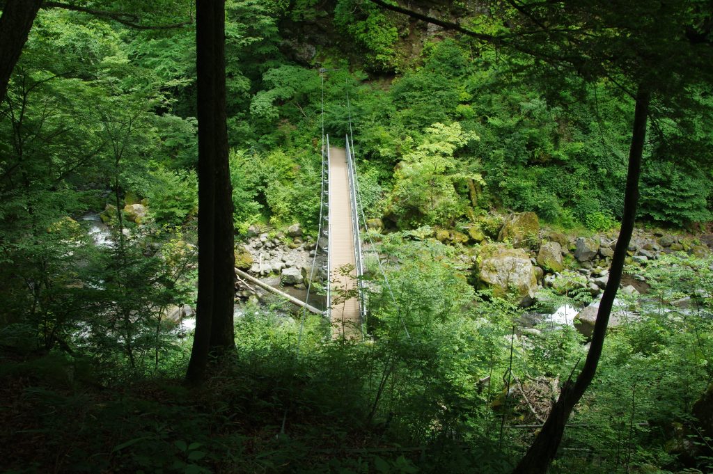 川俣川　獅子岩橋　吊橋