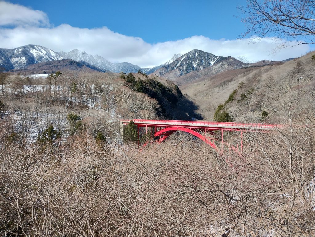 冬の東沢大橋